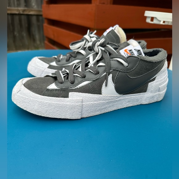 Nike Men’s Blazer Low sacai Iron Gray - size 9 - Picture 5 of 8
